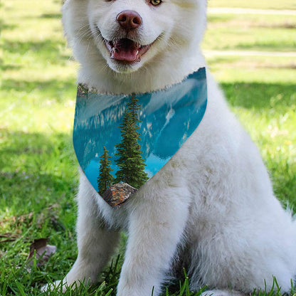 Rocky Mountain Print Over The Collar Dog Bandana