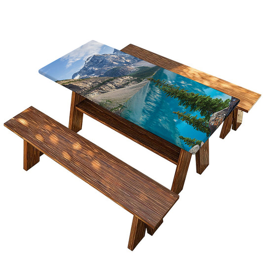 Rocky Mountain Print Picnic Table Cover