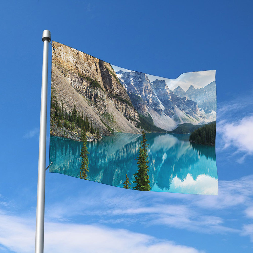 Rocky Mountain Print Polyester Flag