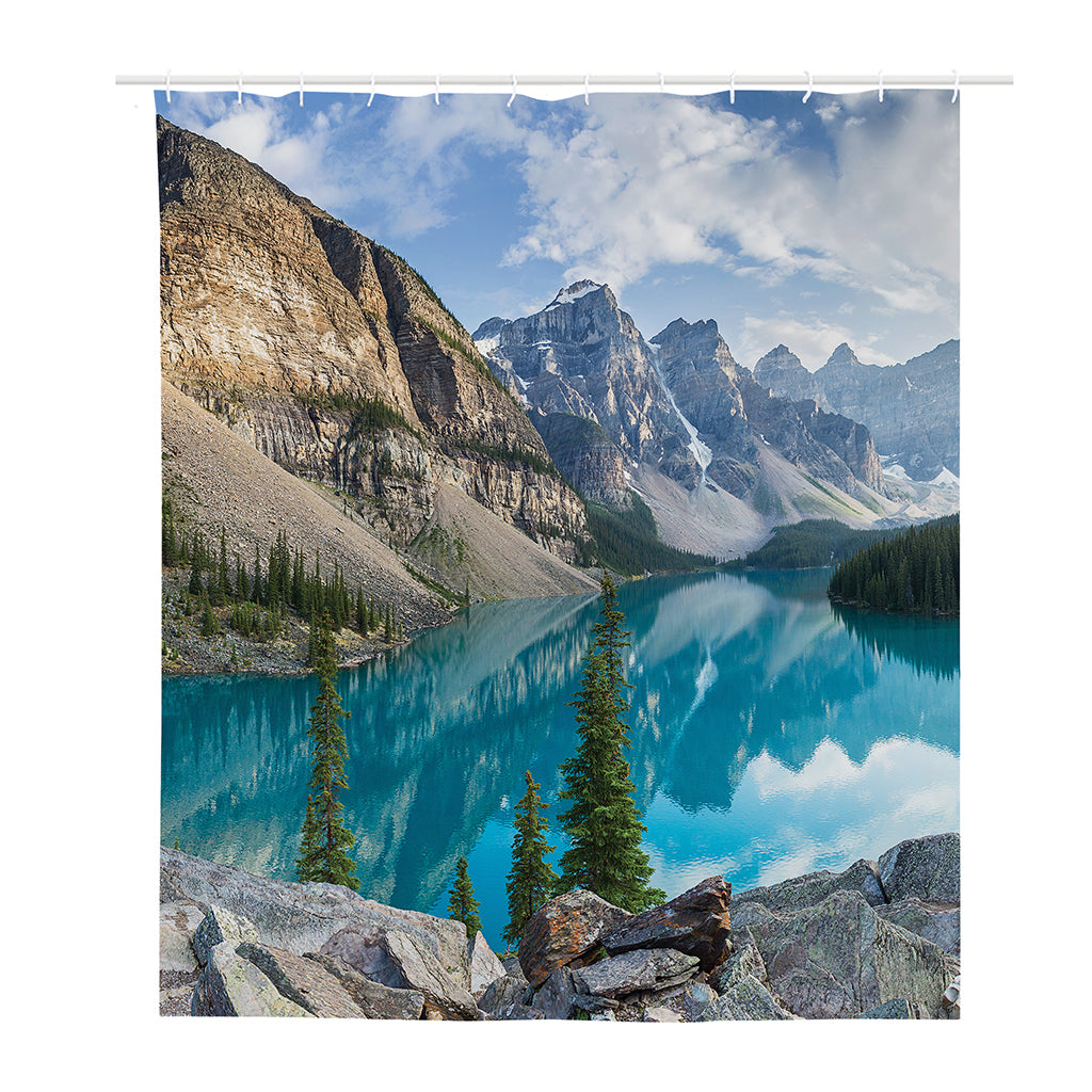 Rocky Mountain Print Polyester Shower Curtain