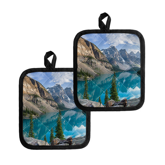 Rocky Mountain Print Pot Holders