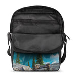 Rocky Mountain Print Rectangular Crossbody Bag