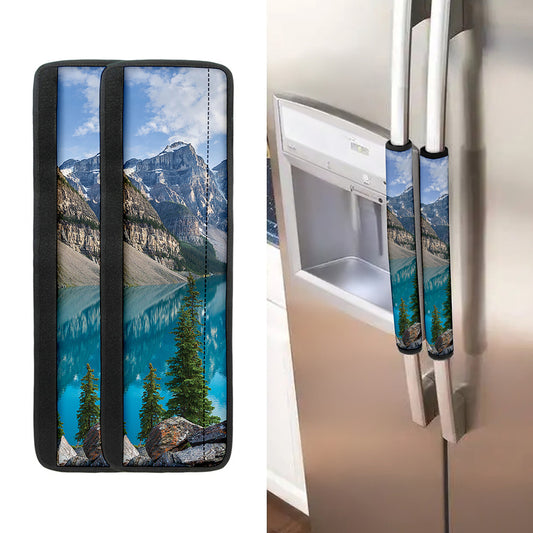Rocky Mountain Print Refrigerator Handle Covers