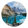 Rocky Mountain Print Round Blanket