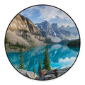 Rocky Mountain Print Round Floor Mat