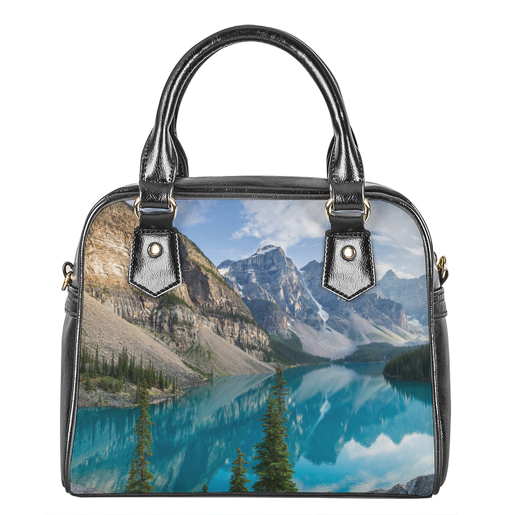Rocky Mountain Print Shoulder Handbag