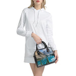 Rocky Mountain Print Shoulder Handbag