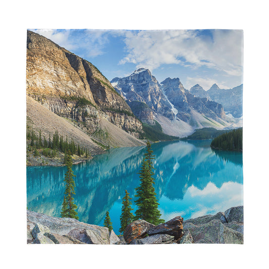 Rocky Mountain Print Silk Bandana