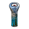 Rocky Mountain Print Single Neoprene Wine Tote