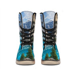Rocky Mountain Print Winter Boots