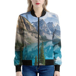 Rocky Mountain Print Women's Bomber Jacket