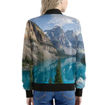 Rocky Mountain Print Women's Bomber Jacket