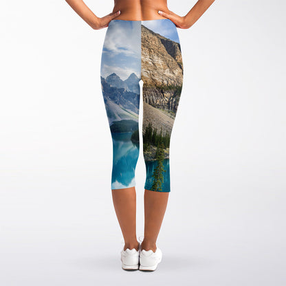 Rocky Mountain Print Women's Capri Leggings