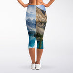 Rocky Mountain Print Women's Capri Leggings