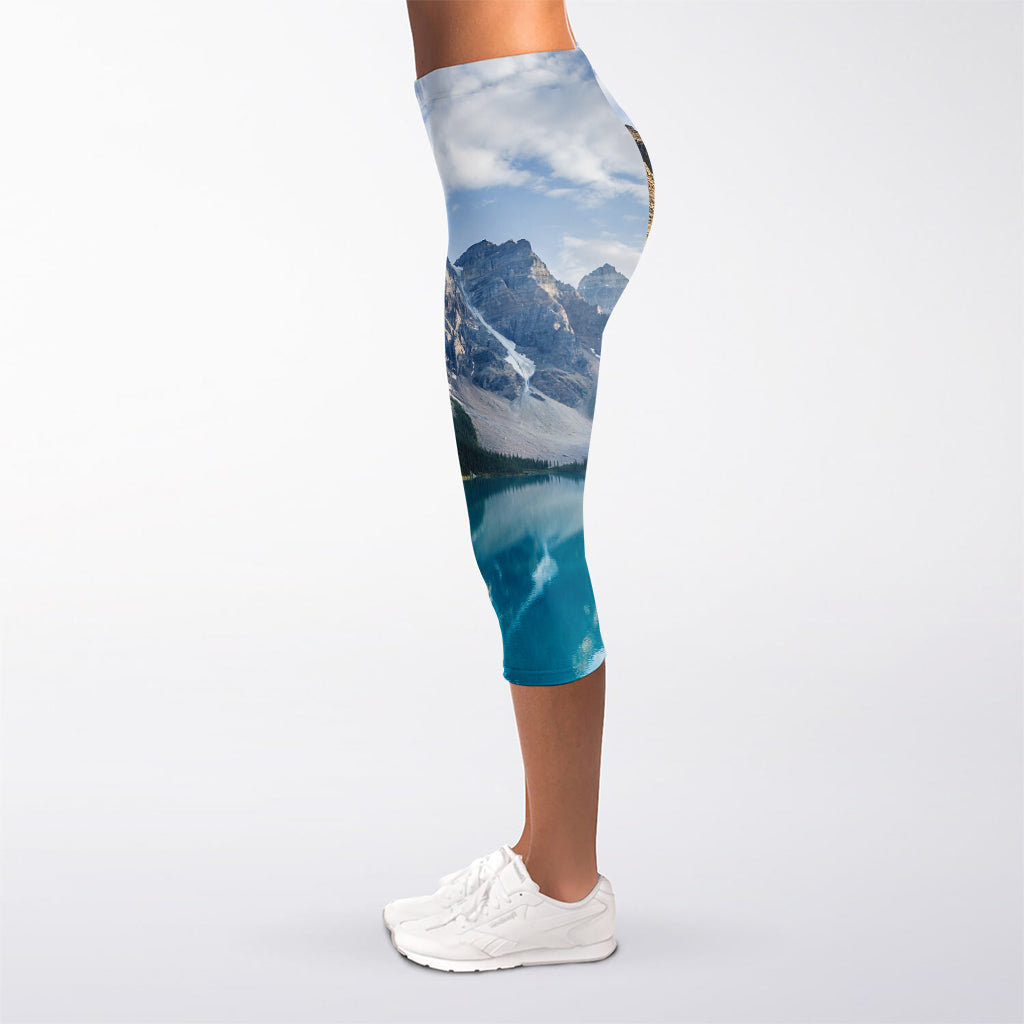 Rocky Mountain Print Women's Capri Leggings