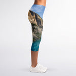 Rocky Mountain Print Women's Capri Leggings