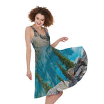 Rocky Mountain Print Women's Sleeveless Dress
