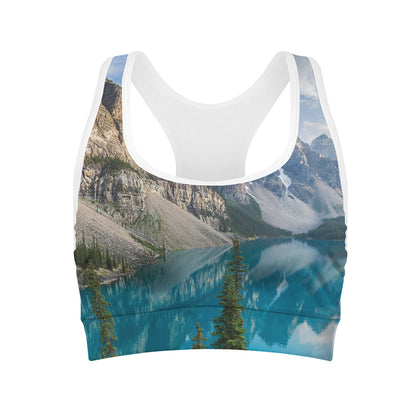 Rocky Mountain Print Women's Sports Bra