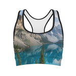 Rocky Mountain Print Women's Sports Bra