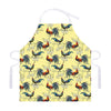 Rooster And Flower Pattern Print Adjustable Apron