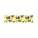 Rooster And Flower Pattern Print Bed Runner