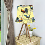 Rooster And Flower Pattern Print Bell Lamp Shade