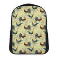 Rooster And Flower Pattern Print Casual Backpack