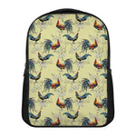 Rooster And Flower Pattern Print Casual Backpack
