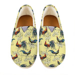 Rooster And Flower Pattern Print Casual Shoes