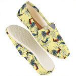 Rooster And Flower Pattern Print Casual Shoes
