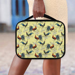 Rooster And Flower Pattern Print Classic Bible Case