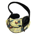 Rooster And Flower Pattern Print Pet Sling Carrier
