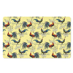 Rooster And Flower Pattern Print Polyester Doormat