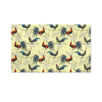 Rooster And Flower Pattern Print Polyester Flag
