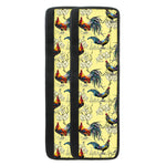 Rooster And Flower Pattern Print Refrigerator Handle Covers