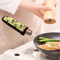Rooster And Flower Pattern Print Skillet Handle Cover