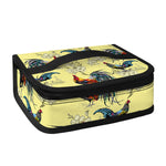 Rooster And Flower Pattern Print Small Lunch Bag