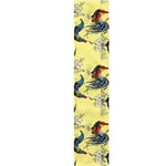Rooster And Flower Pattern Print Table Runner