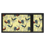 Rooster And Flower Pattern Print Trifold Wallet