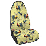 Rooster And Flower Pattern Print Waterproof Car Seat Cover