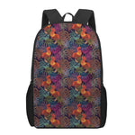 Rooster And Rowan Pattern Print 17 Inch Backpack