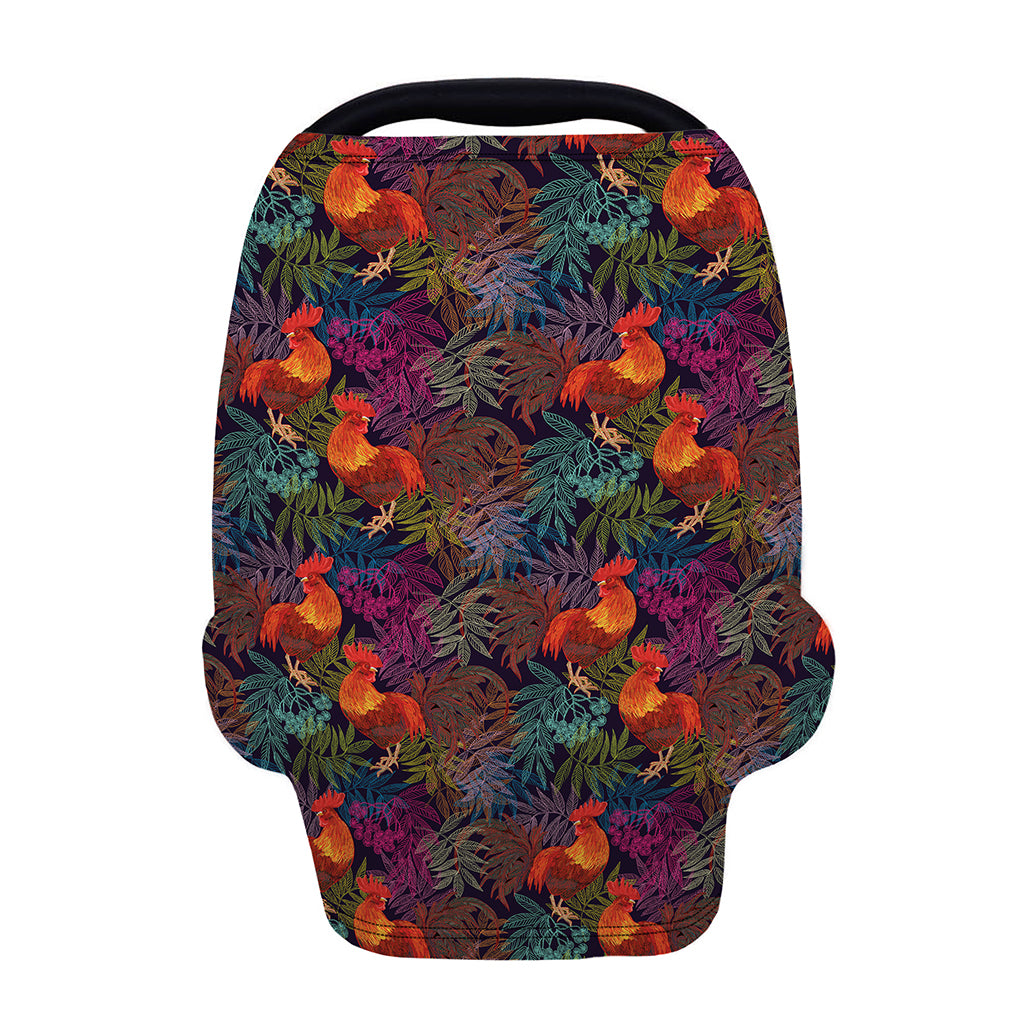Rooster And Rowan Pattern Print Baby Seat Cover