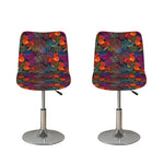 Rooster And Rowan Pattern Print Bar Stool Covers