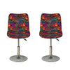 Rooster And Rowan Pattern Print Bar Stool Covers