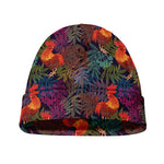 Rooster And Rowan Pattern Print Beanie