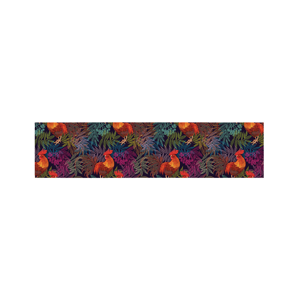 Rooster And Rowan Pattern Print Bed Runner