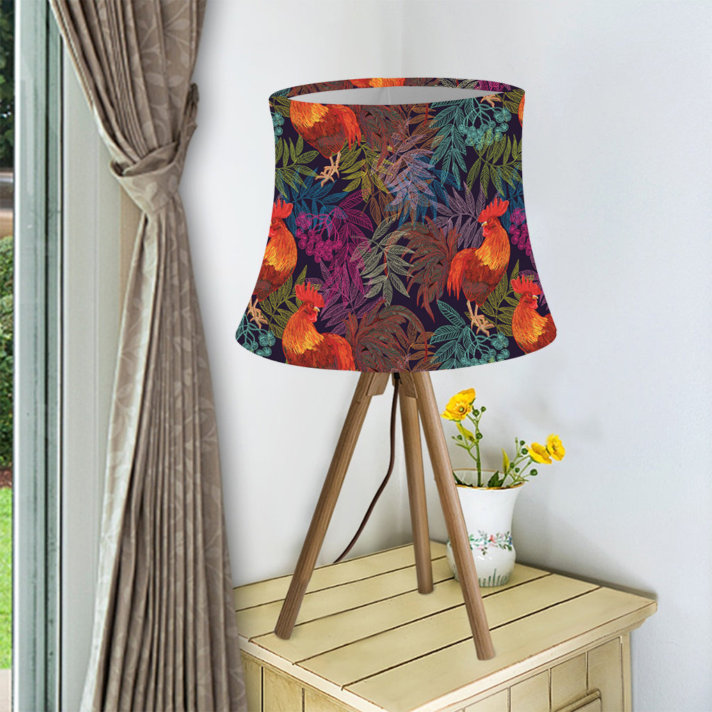 Rooster And Rowan Pattern Print Bell Lamp Shade