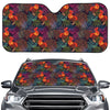 Rooster And Rowan Pattern Print Car Windshield Sun Shade