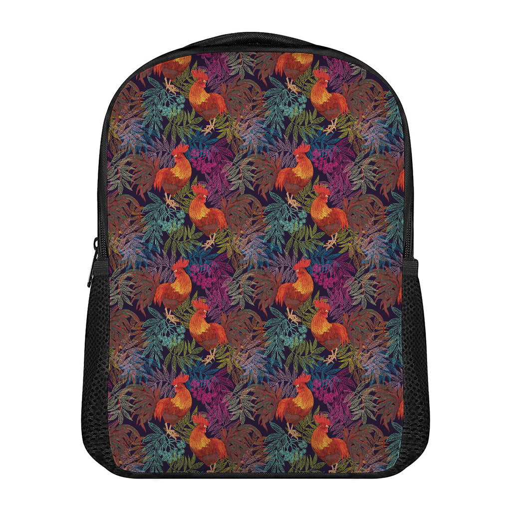 Rooster And Rowan Pattern Print Casual Backpack