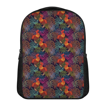 Rooster And Rowan Pattern Print Casual Backpack